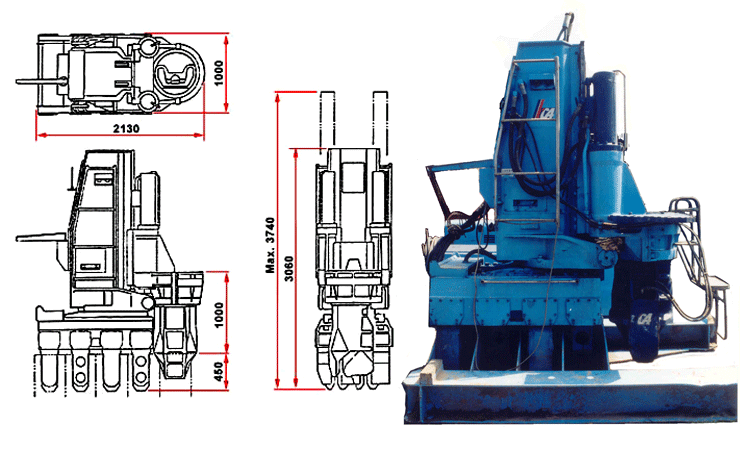 Thi công cừ larsen bằng máy ép thủy lực  